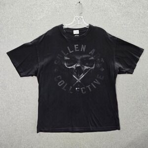 Sullen Men Shirt XL Black Julian Farrar Skull Ink Art Logo Graphic Crew Neck Tee